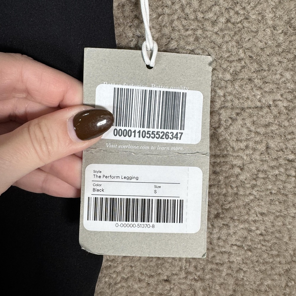 Everlane The Perform Legging Womens Small Black High Rise Ankle Yoga Athletic - Picture 4 of 10